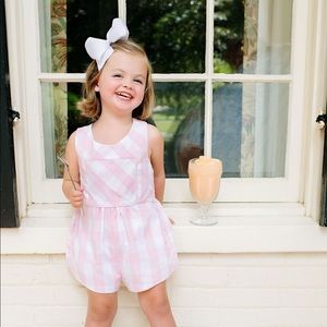 TBBC Chattanooga Check Reagan Romper
